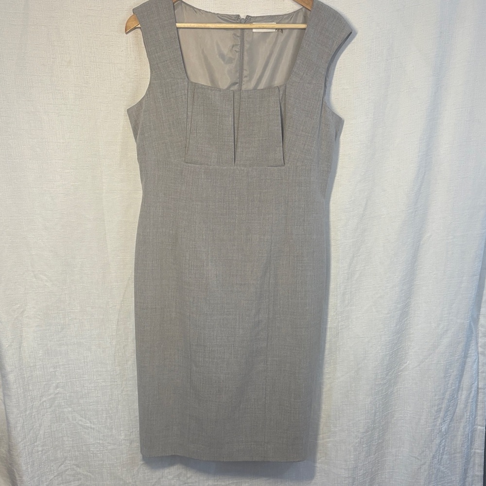 Calvin Klein Gray Sheath Dress – Size 12